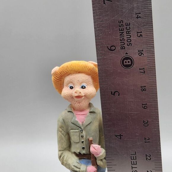 Tall Skinny Pig Resin Figurine 5.75" Farmer Country - Picture 8 of 8